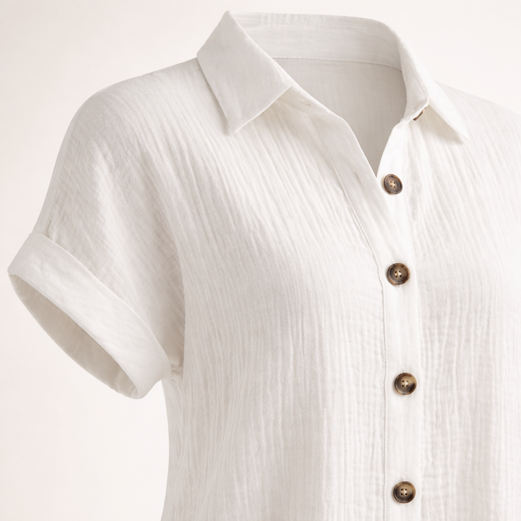 Fawnbury | Women’s Button-Up Cotton Shirt Dress