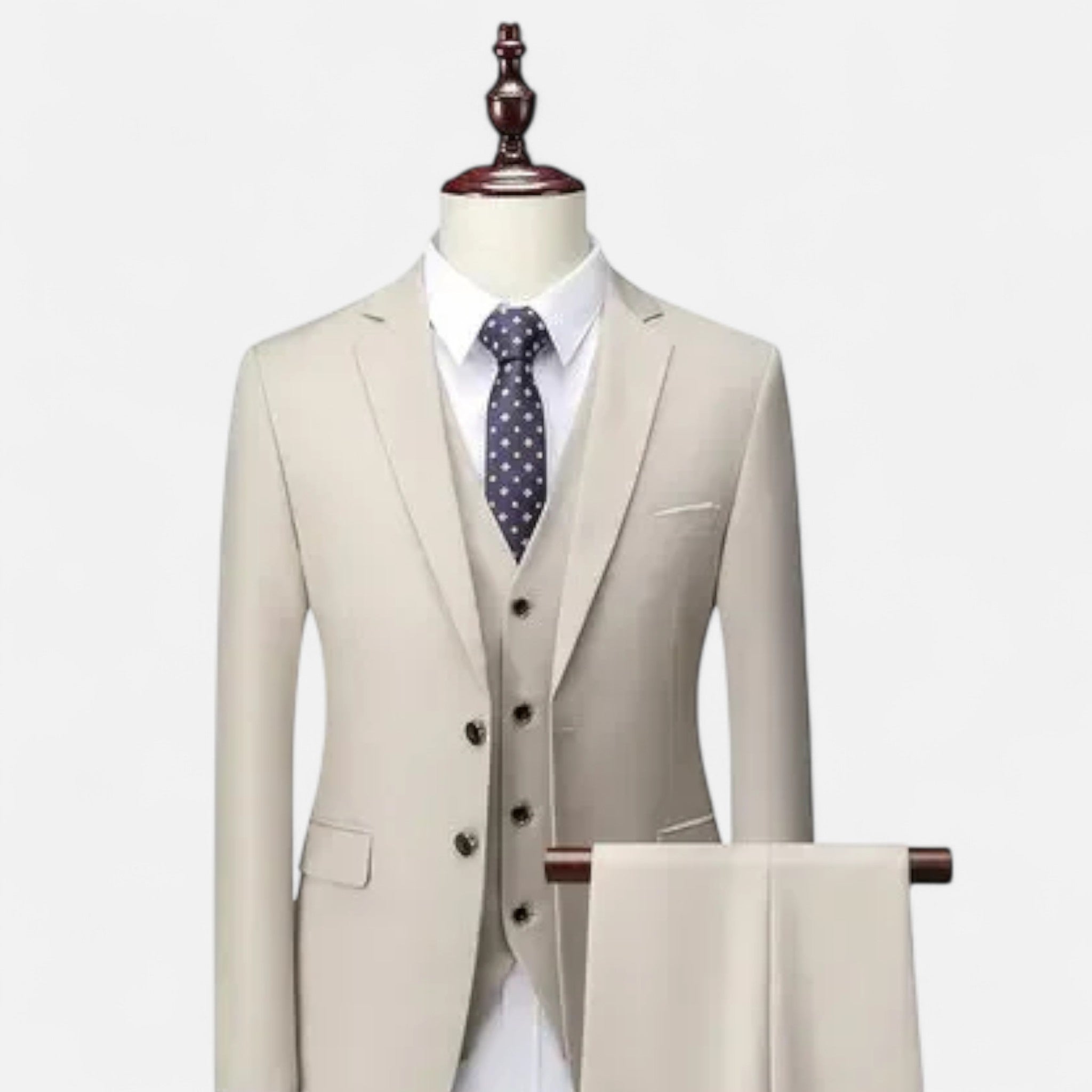 Pebblebury | Men’s Slim Fit Formal 3-Piece Blazer Suit