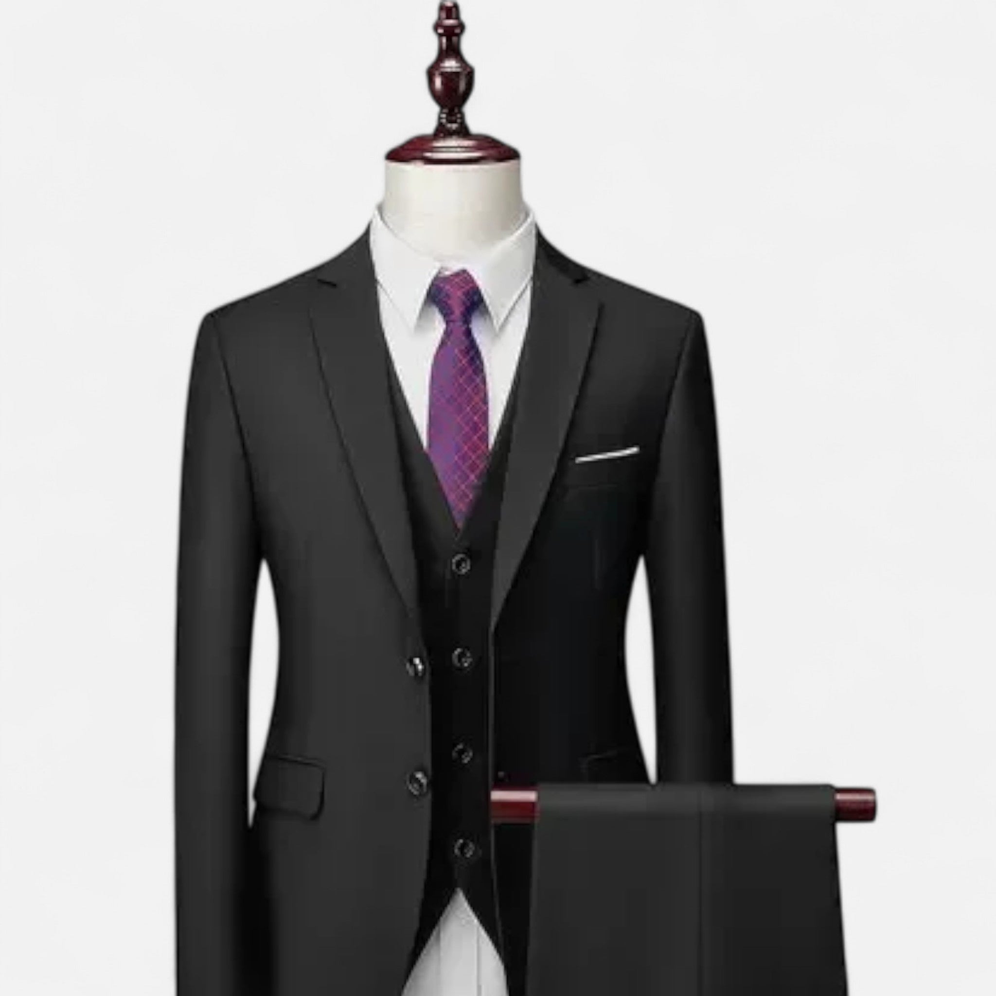 Pebblebury | Men’s Slim Fit Formal 3-Piece Blazer Suit