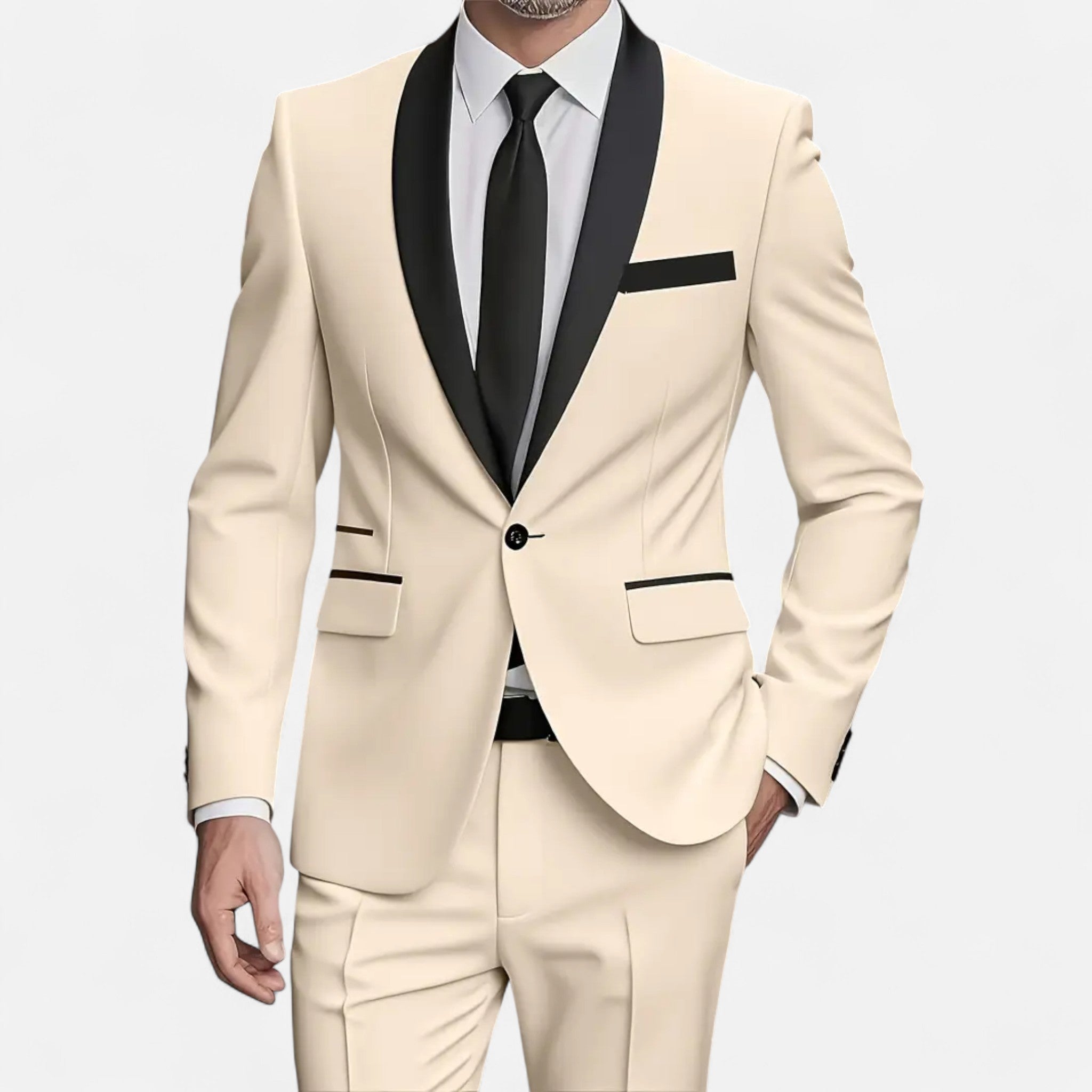 Pebblebury | Men’s Slim Fit 3-Piece Banquet Tuxedo Suit