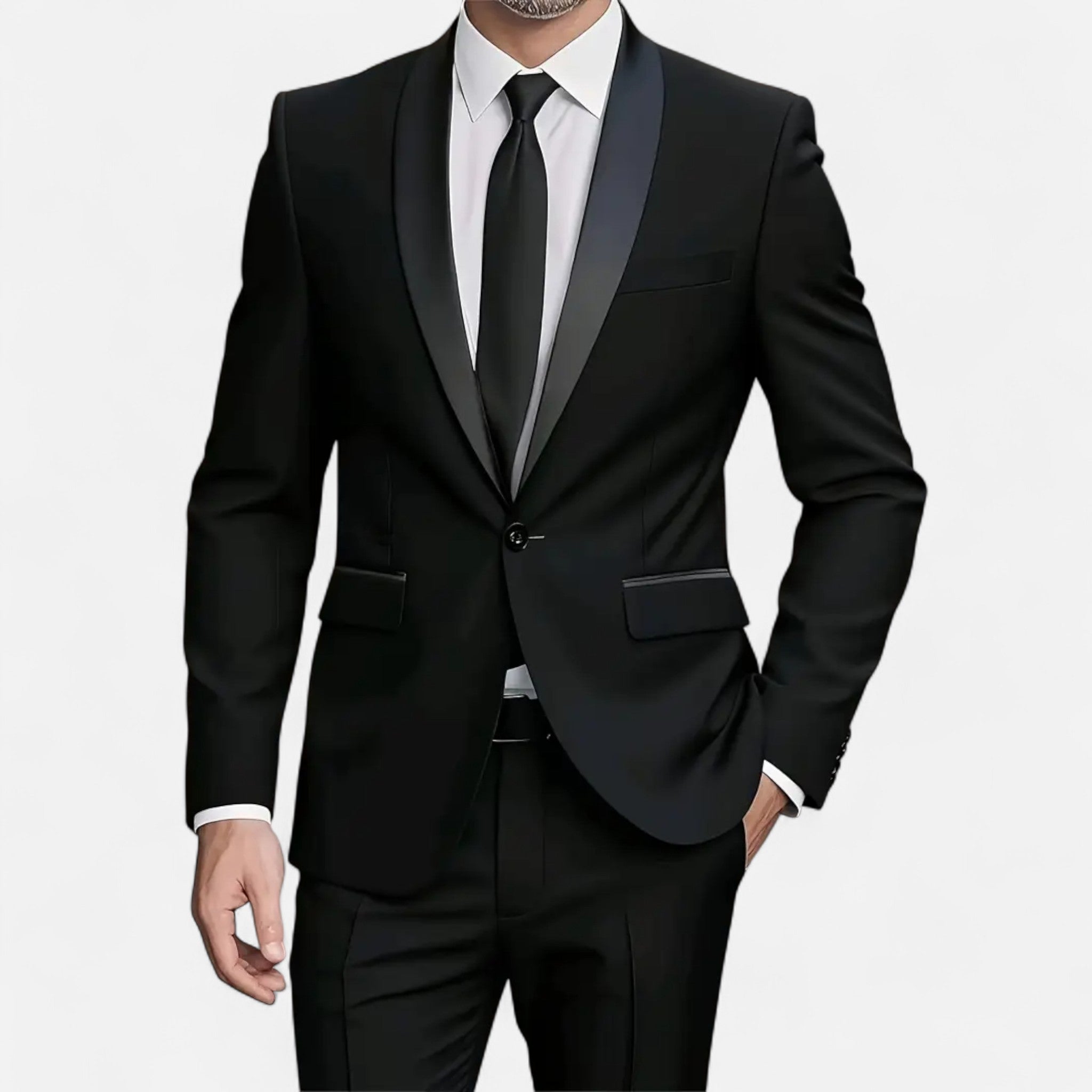 Pebblebury | Men’s Slim Fit 3-Piece Banquet Tuxedo Suit