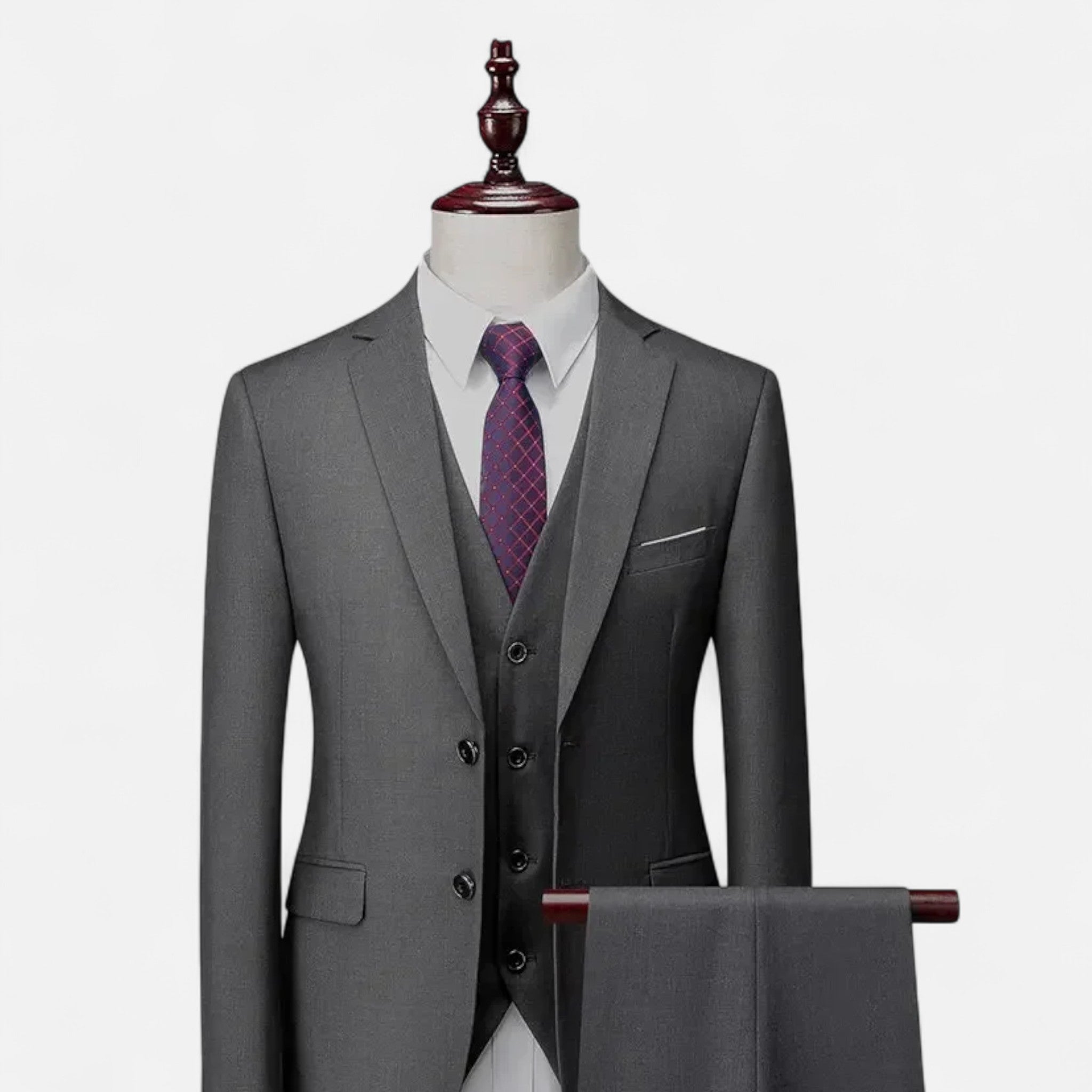 Pebblebury | Men’s Slim Fit Formal 3-Piece Blazer Suit