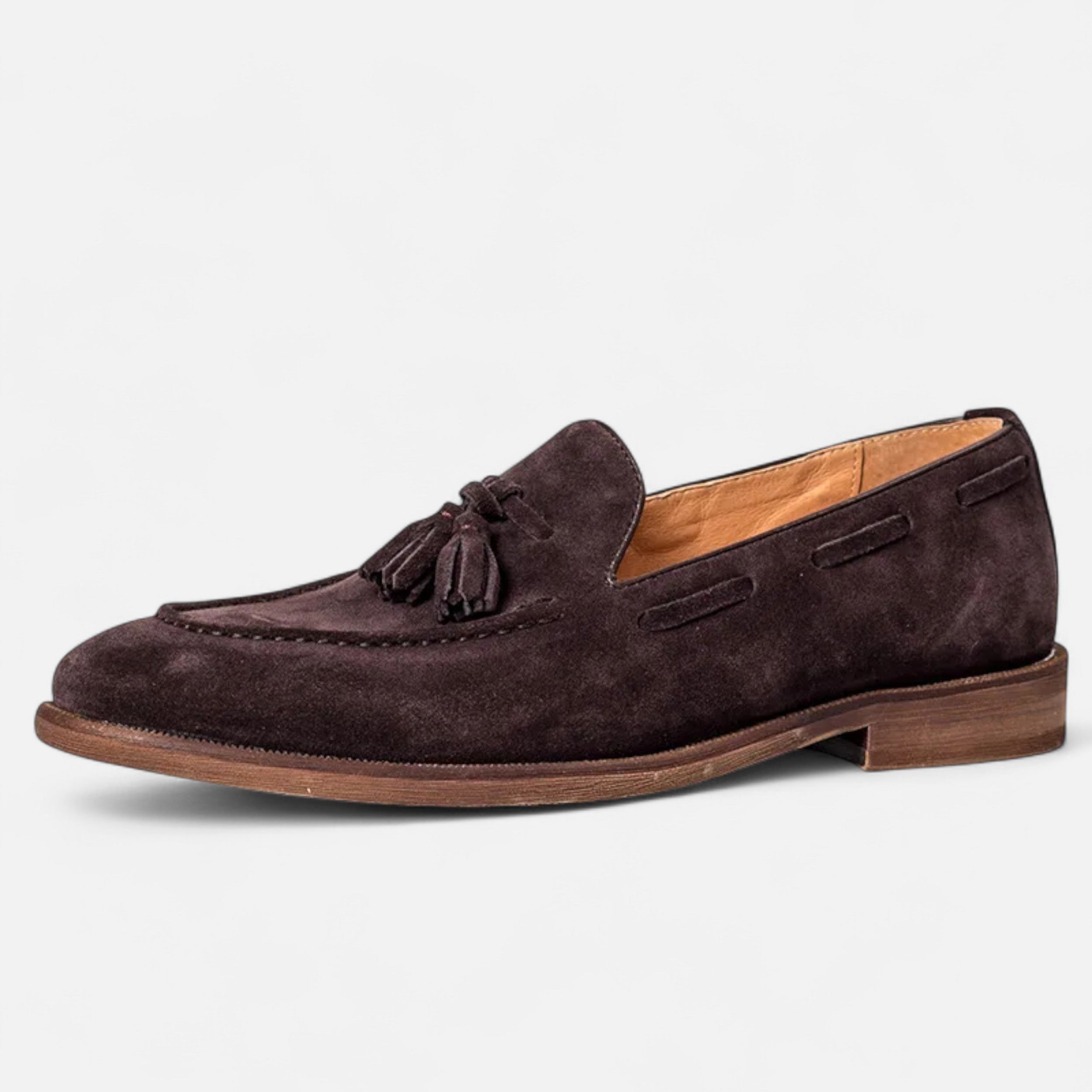 Fawnbury | Men’s Nubuck Leather Penny Loafers