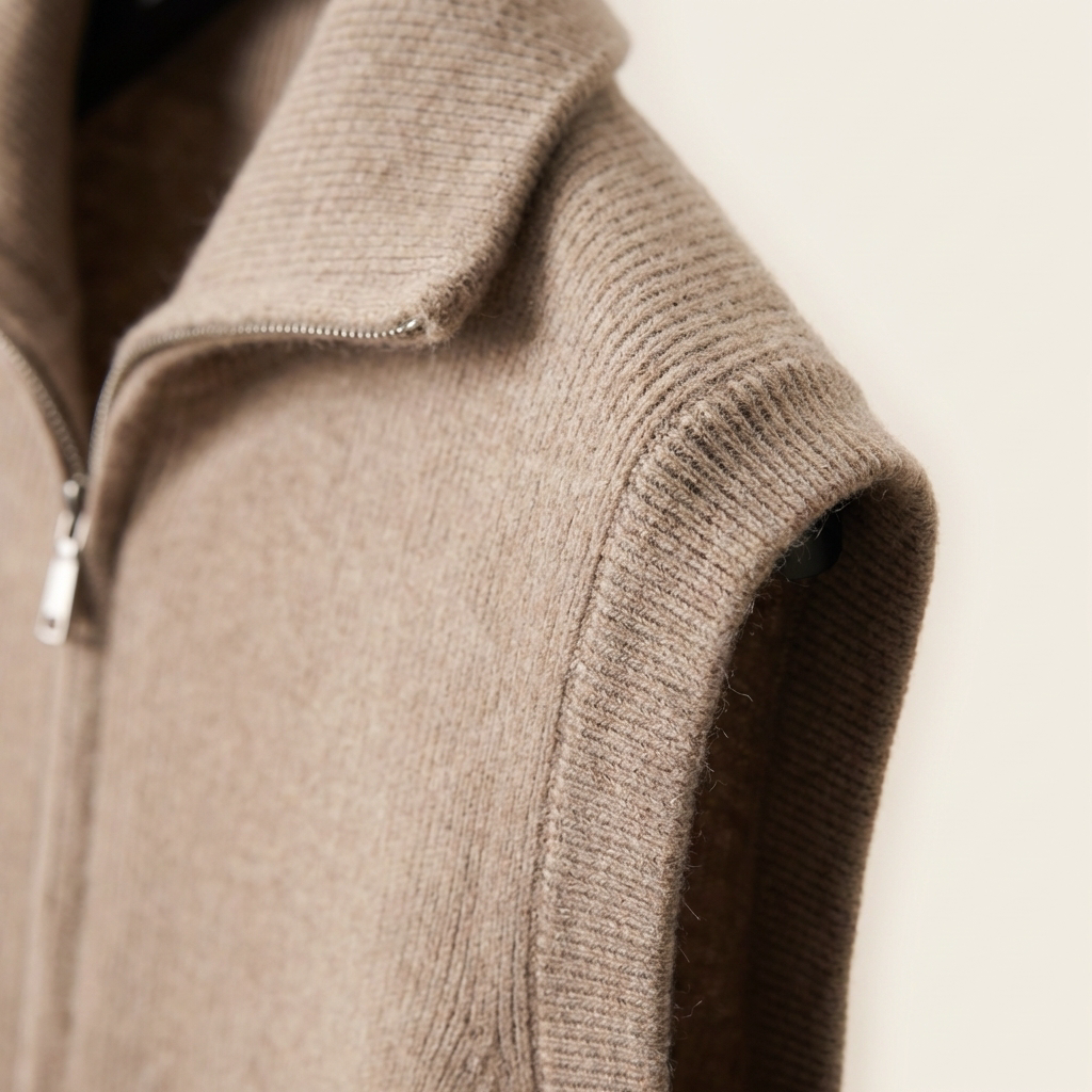 Fawnbury | Men’s Zip-Up Fine Knit Sleeveless Vest