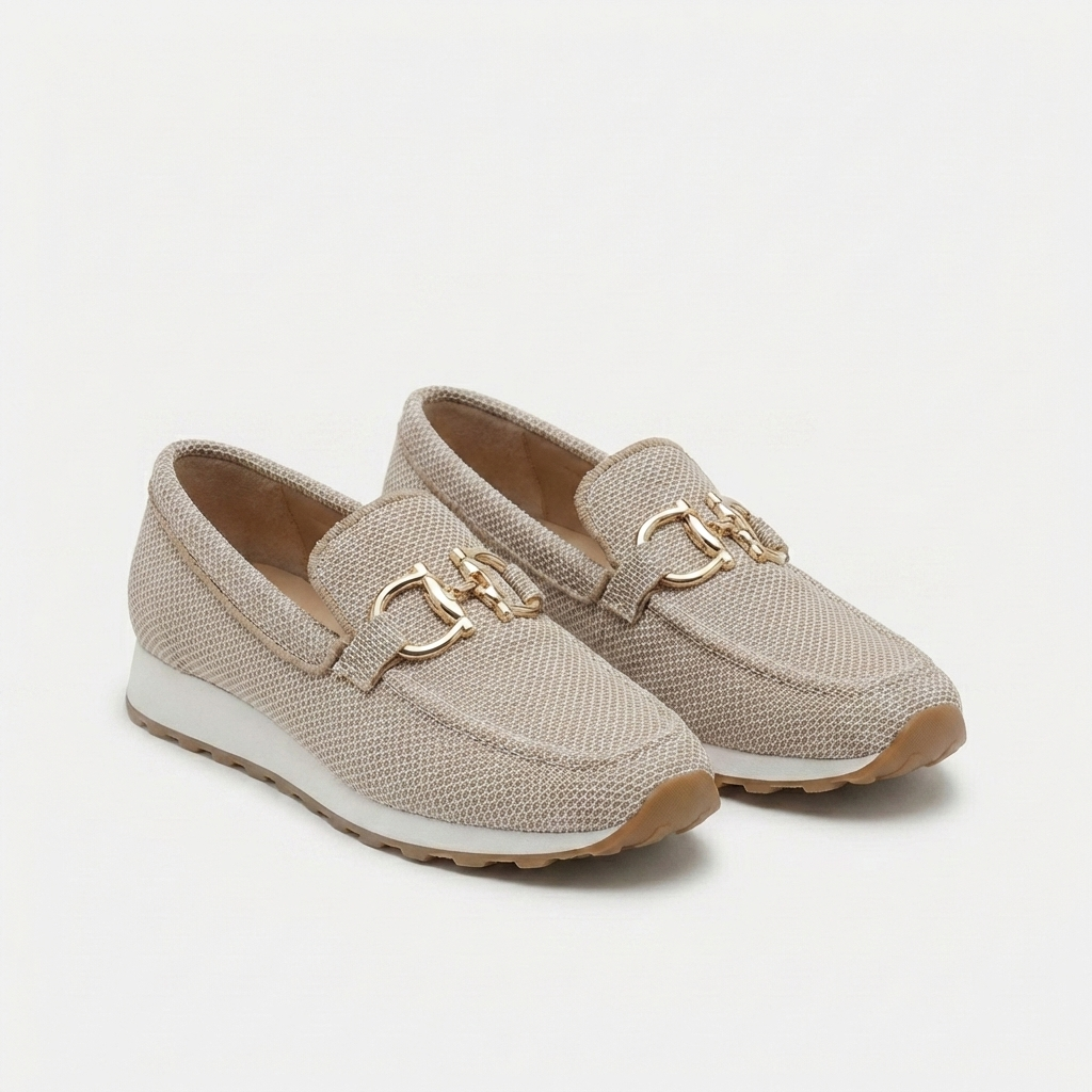 Fawnbury | Women’s Chain Detail Mesh Slip-On Sneakers